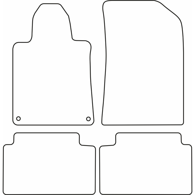 Set car mats  Peugeot 508 2011-2018