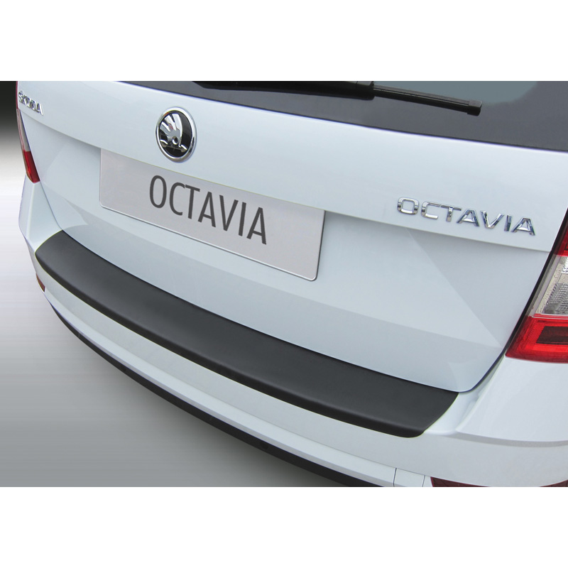 ABS Rear bumper protector  Skoda Octavia III FL Kombi 2017-2020 (excl. VRS) Black