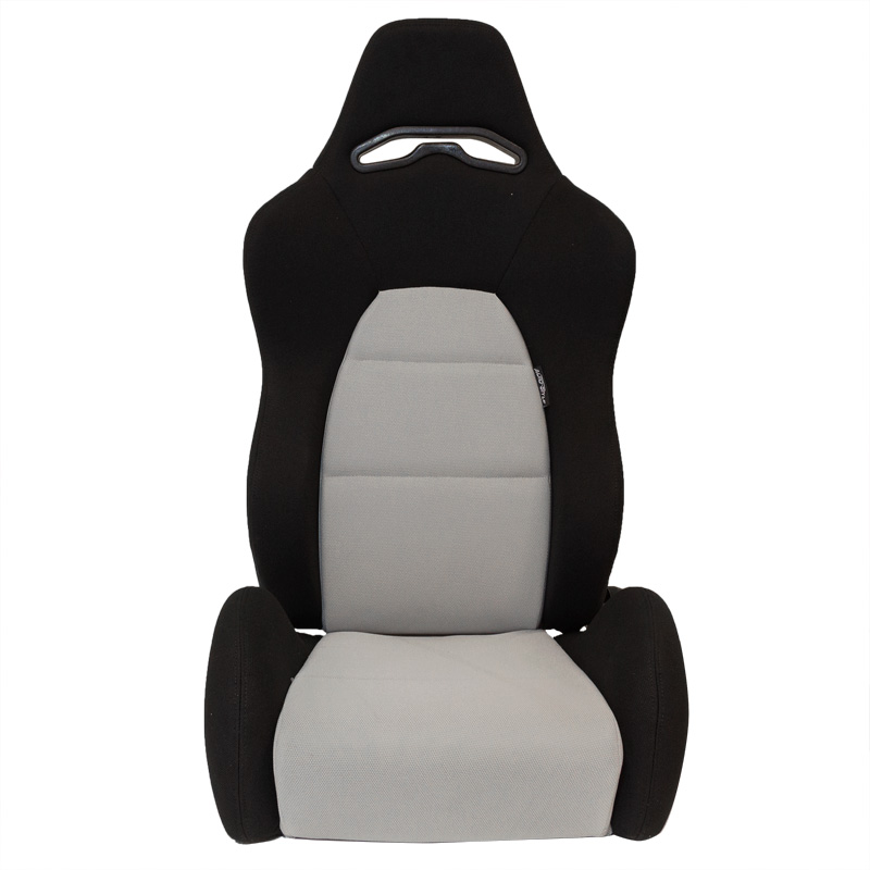 Sport seat 'Eco' - Black/Grey - Right-side reclinable back-rest - incl. slides