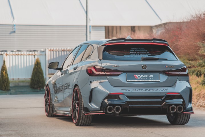 Achter Diffuser passend voor BMW 1 Serie F40 M-Pack/ M135i Glans Zwart V2