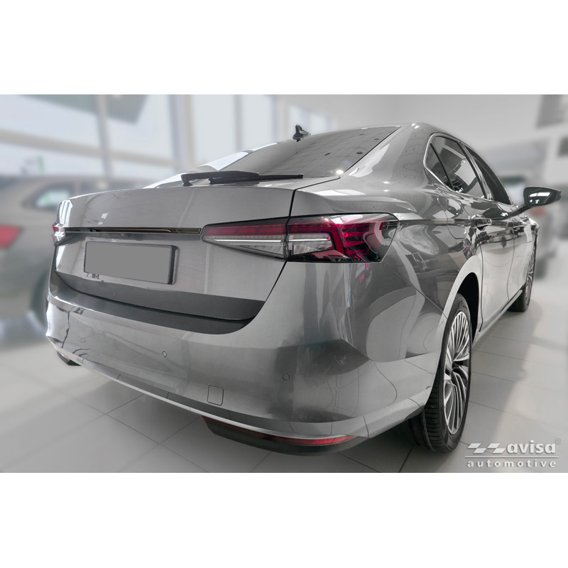 Avisa Black Chrome Stainless Steel Tailgate Trim  Skoda Superb IV Liftback (NZ3) 2024-