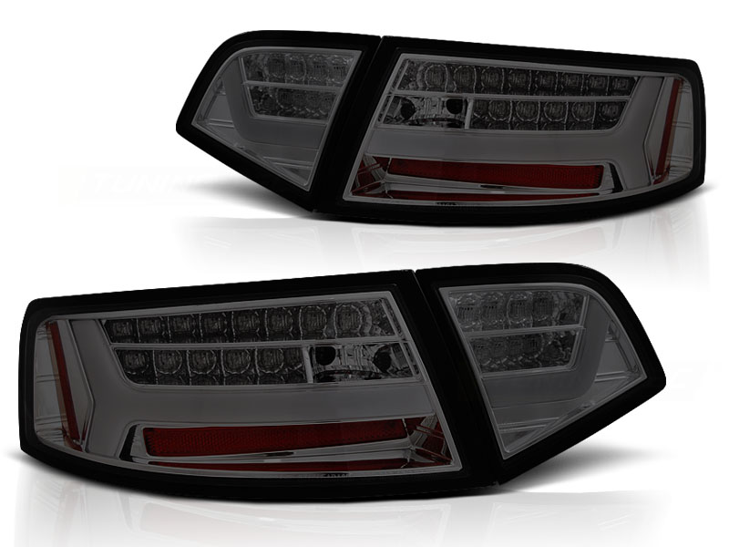 Taillights Audi A6 4F 08-11 Sedan Tube Dynamic Clear/Smoke