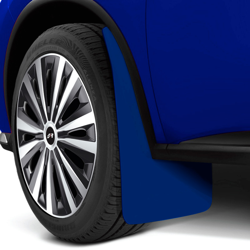 Simoni Racing Universal mud flaps set - Black - incl. mounting screws - Blue ABS