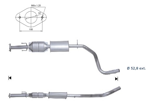 Fiat BRAVO 1.9TD MJTD 1910 cc 66 Kw / 90 cv 192B5000 Magnaflow C