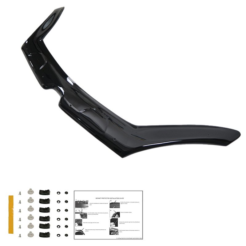 Bonnet Protector  Renault Kangoo 2nd Gen. Facelift 2014-2019 - Gloss black