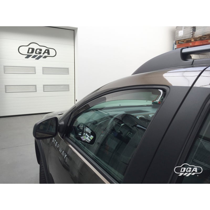 DGA Wind Deflectors  Dacia Logan II MCV & Sandero II 2013-2021 incl. Stepway (2-pieces)