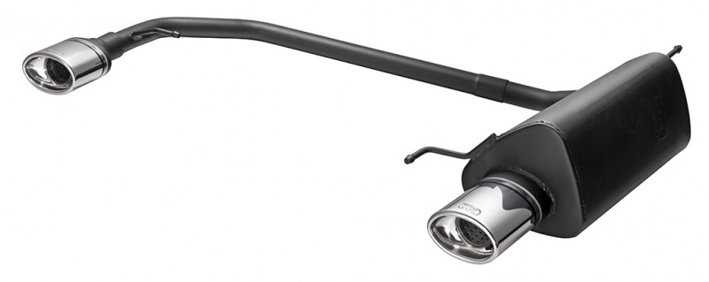 Muffler duplex Honda Accord 1998-2002 RVS eindstuk 2x80mm rond