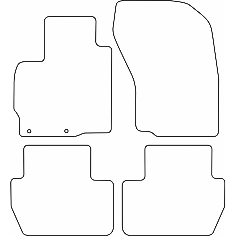 Set velour car mats  Mitsubishi Outlander 2007-2012
