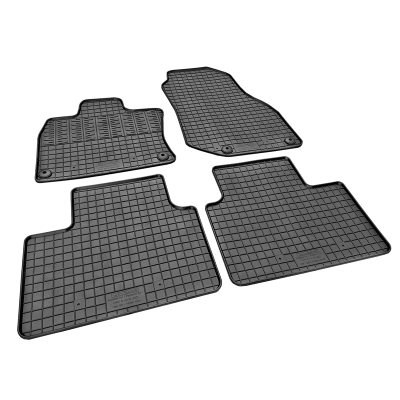 Rubber car mats set  Lynk & Co 01 2021- (4-pieces + fixing system)