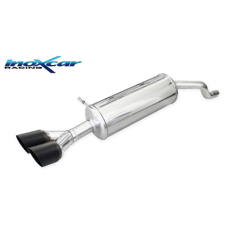 100% Inox Sport Exhaust  Renault Clio 4 1.2 GT 120hp 2013- 2x80mm Ceramic Black