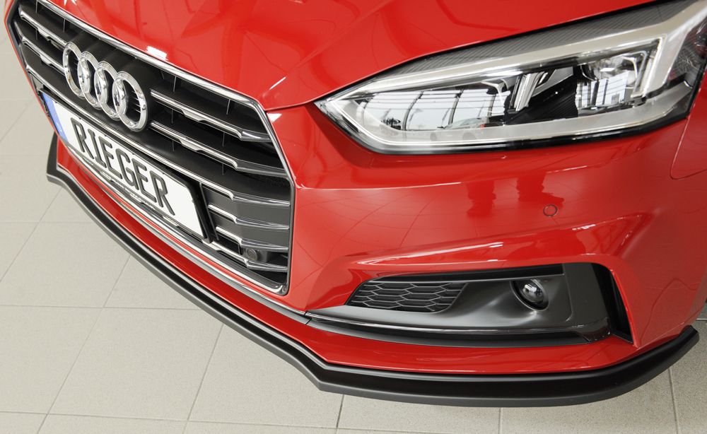 Voorspoiler passend voor Audi A5 B9 F5 S-Line Rieger