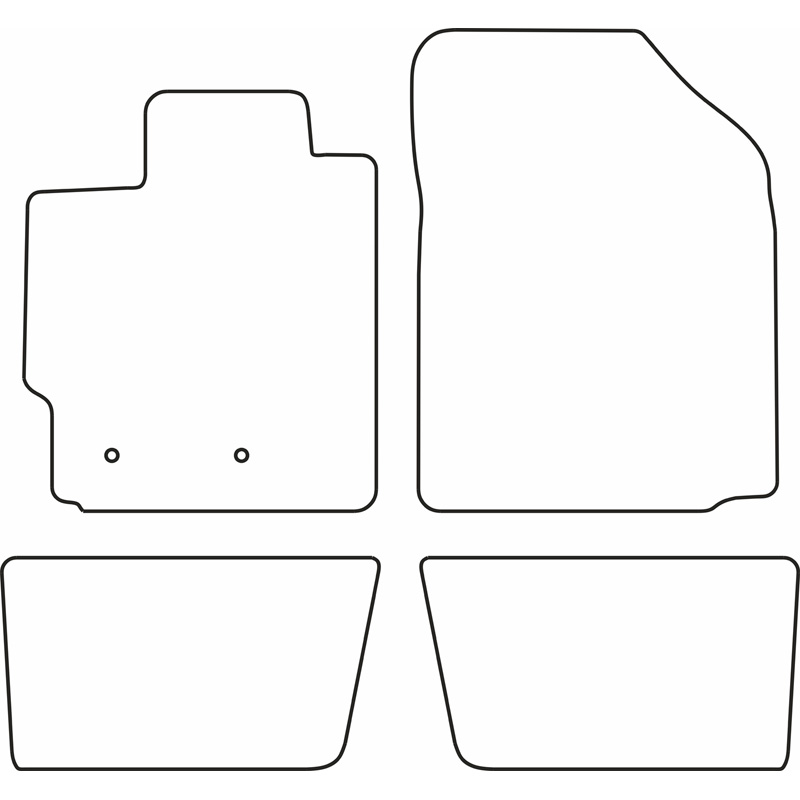 Set car mats  Toyota Urban Cruiser 2009-