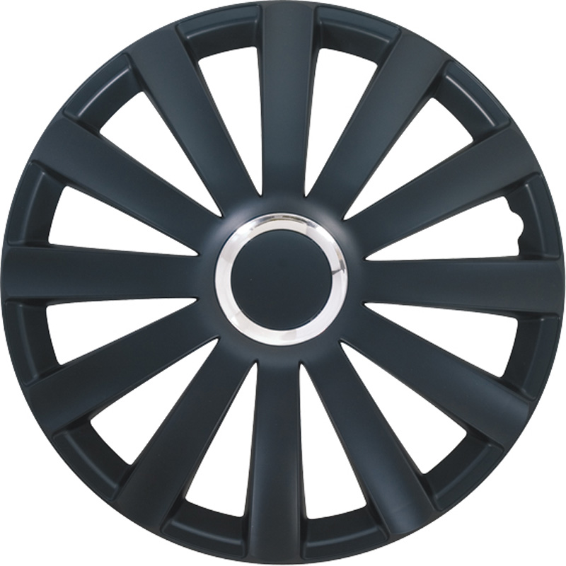 Set wheel covers Spyder 15-inch black + chrome ring