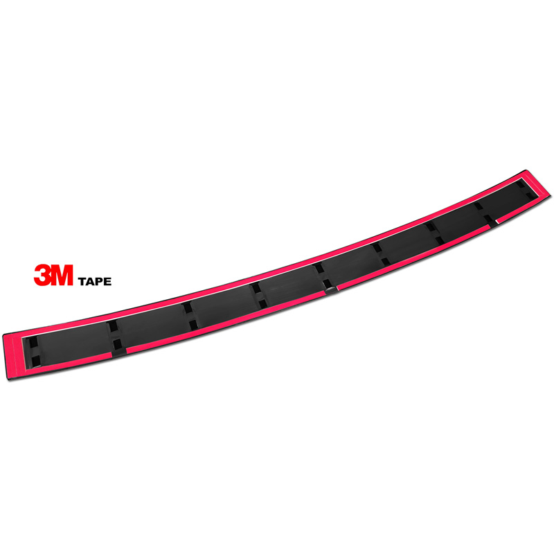 Black Stainless Steel Rear bumper protector  Skoda Octavia III Combi Facelift 2017-2020 'STRONG EDITION'