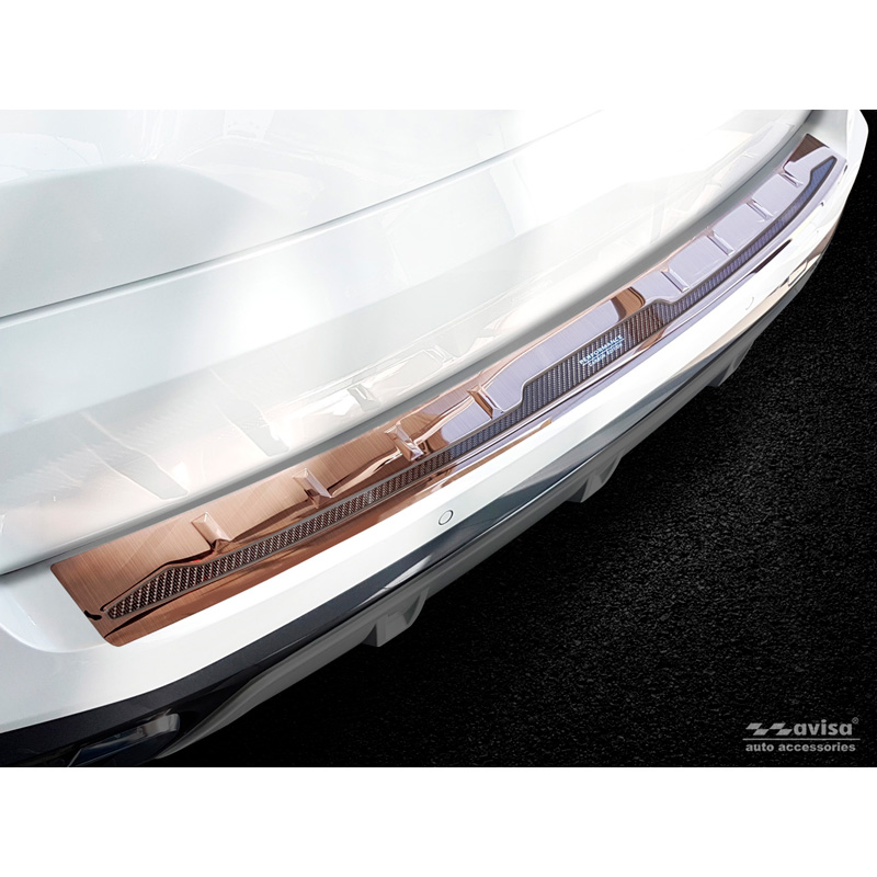 Stainless Steel Rear bumper protector 'Deluxe'  BMW X5 G05 M-Package 2018- 'Performance' excl. M-Competition Brushed Copper/Copper Carbon