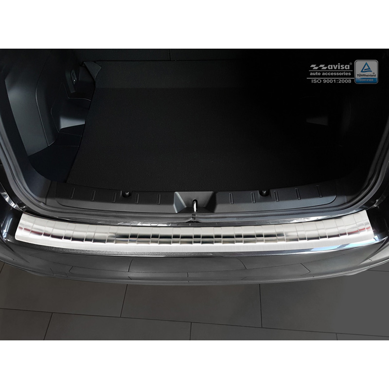 Stainless Steel Rear bumper protector  Subaru Impreza V GT 5-doors 2017- 'Ribs'
