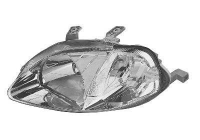 koplamp, H4, elektr verstelb, links, 01/1999-Honda Civic, 1995-2