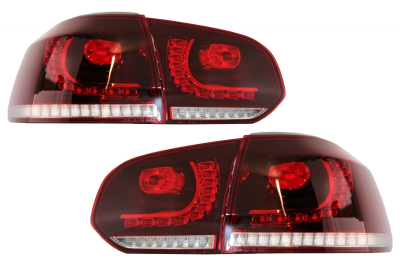 Taillights led VW Golf VI 10/08- R-look Dynamic red/Smoke