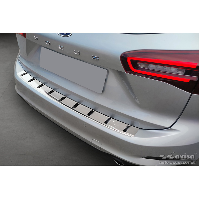 Stainless Steel Rear bumper protector  Ford Focus IV Wagon incl. ST-Line 2018- 'STRONG EDITION'