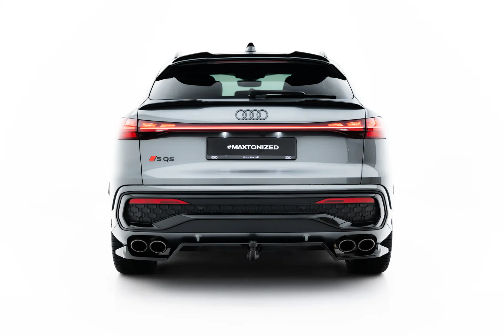 Diffuser passend voor Audi SQ5 Sportback / SUV Mk3 Maxton Glans Zwart