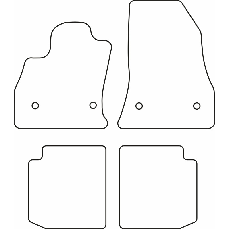 Set car mats  Fiat 500L 2017-