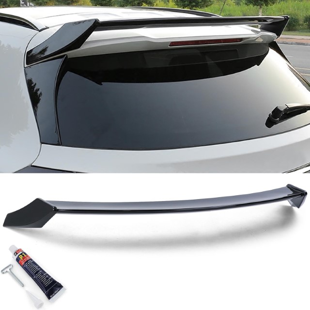 DakSpoiler passend voor Mercedes GLA X156 2014-2019 Piano Black