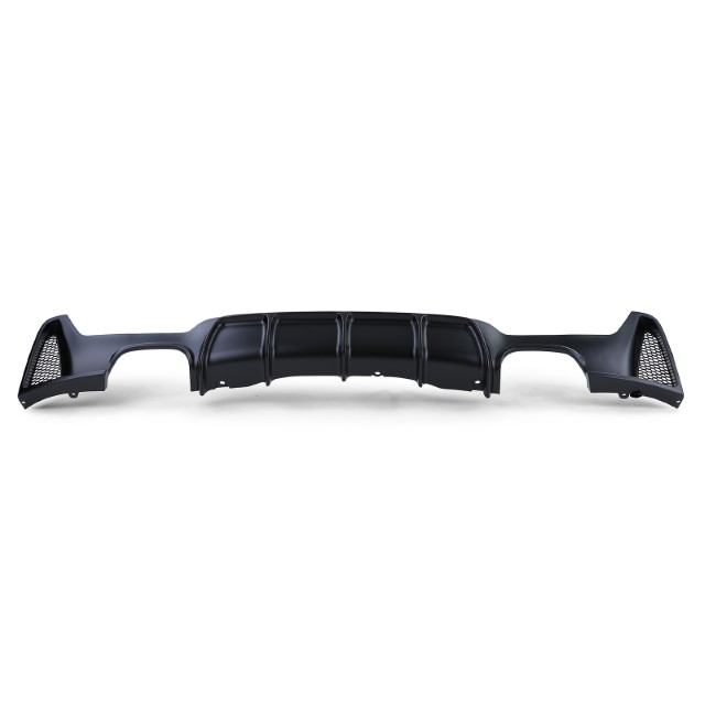 Diffuser passend voor BMW 4-serie F32 / F36 2013- Mat Zwart Look M-Pakket Duplex M4