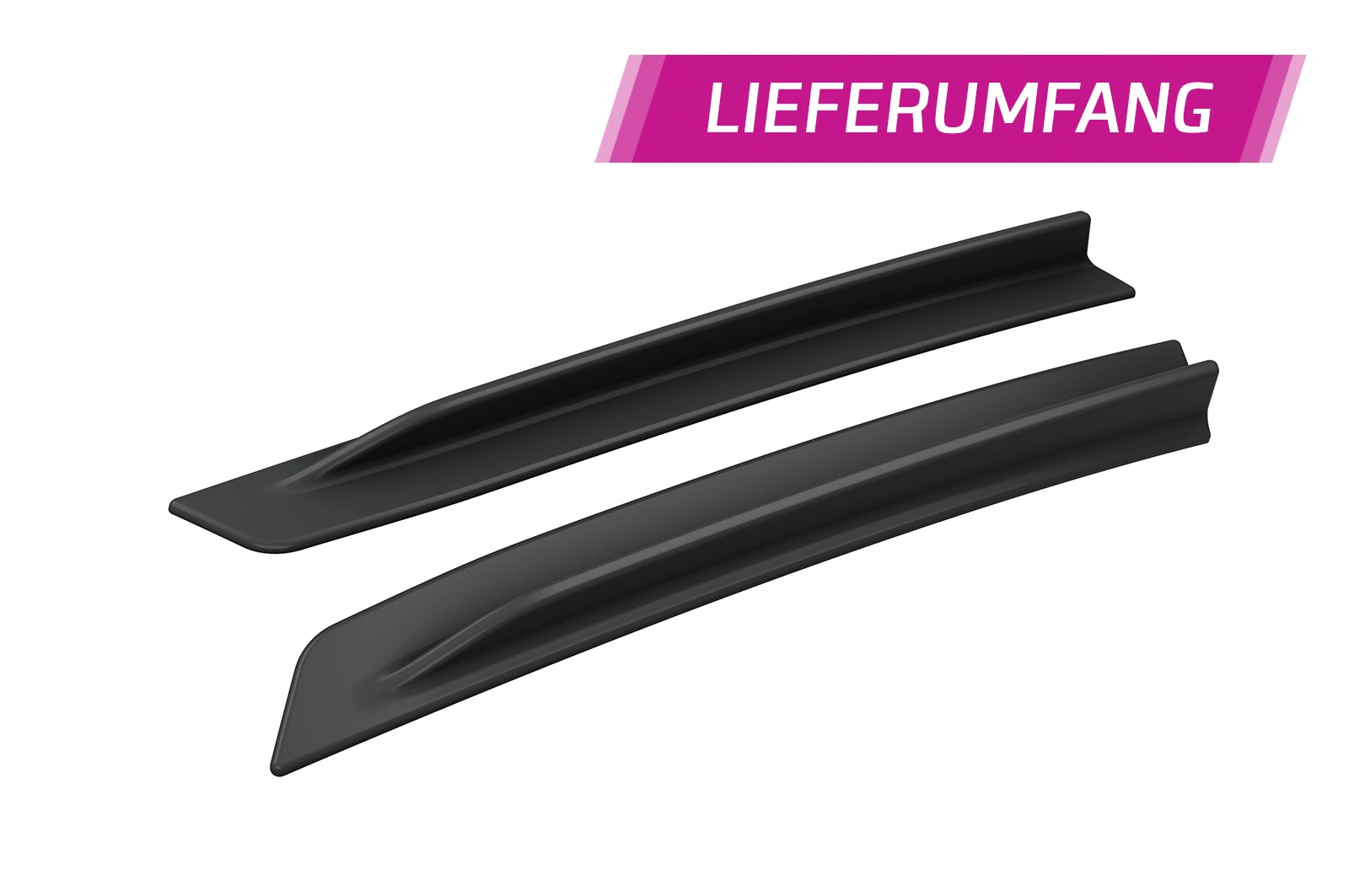 Roof Fins with ABE Audi A3 / S3 / RS3 8Y Sedan 2020– Gloss Black
