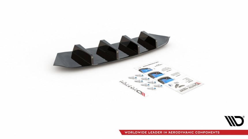 Diffuser passend voor Mercedes AMG GT 63s Maxton Design glans zwart