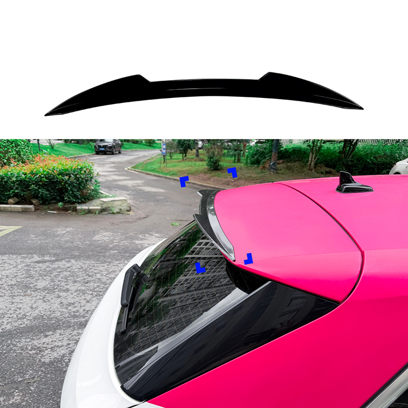 Roof spoiler (Spoiler Cap)  Audi A3 (8Y) Sportback 2020-2024 & FL 2025- (ABS Glossy Black)