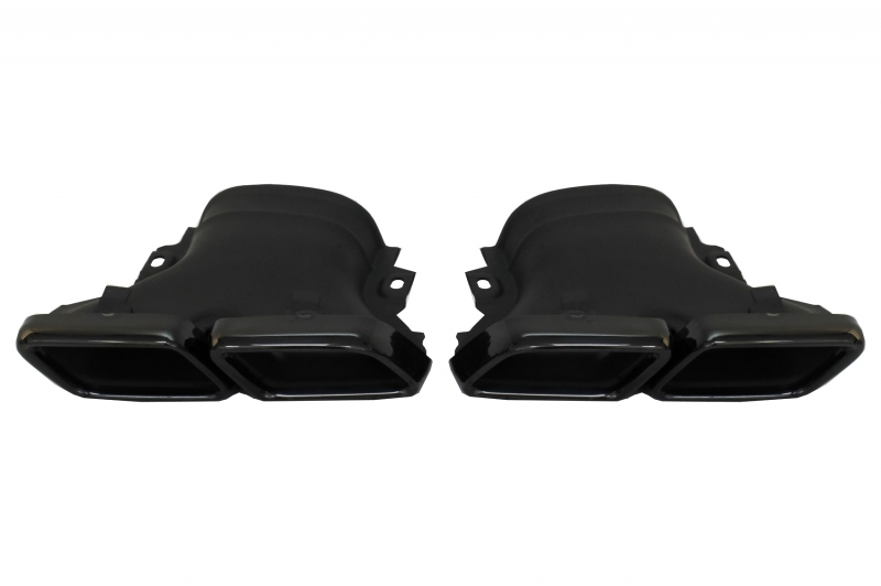 Diffuser passend voor Mercedes GLC X253 (2015-..) GLC63 incl. Uitlaat Stukken zwart