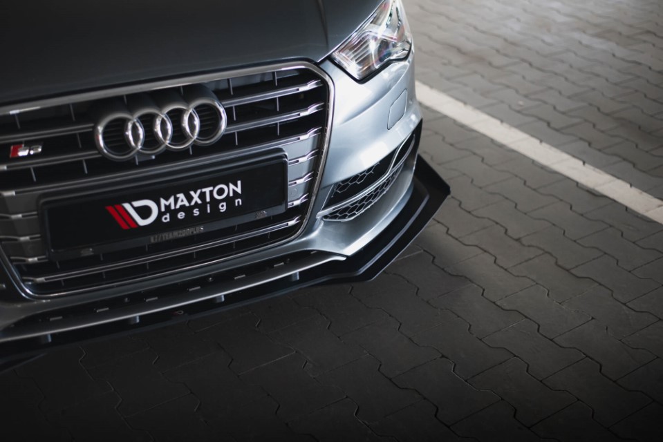 Voorspoiler passend voor Audi A3 S-line / S3 8V Sedan Maxton Flaps