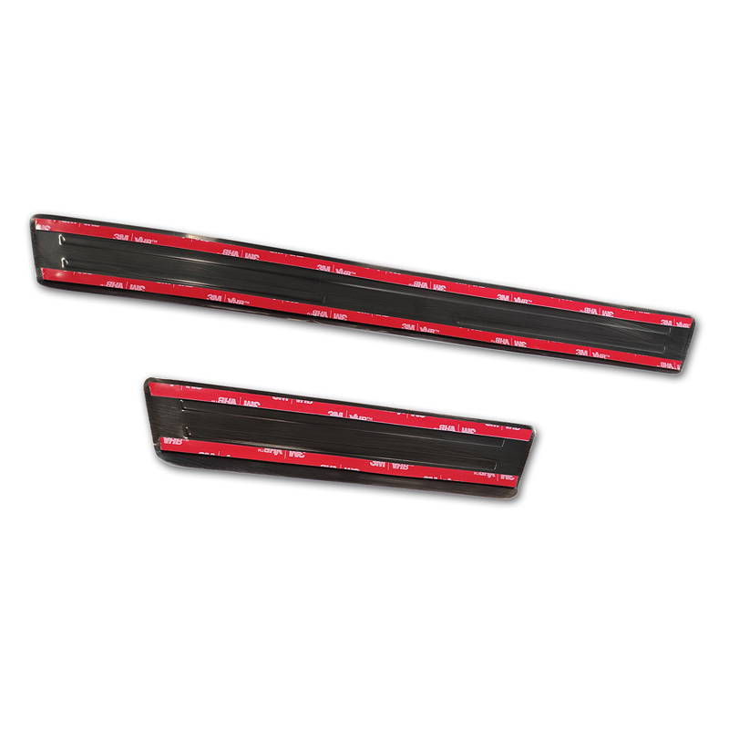 Black Inox door sill protectors  Peugeot 508 Sedan & SW 2011-2014 & FL 2014-2018 - 'Special Edition' - 4-pieces