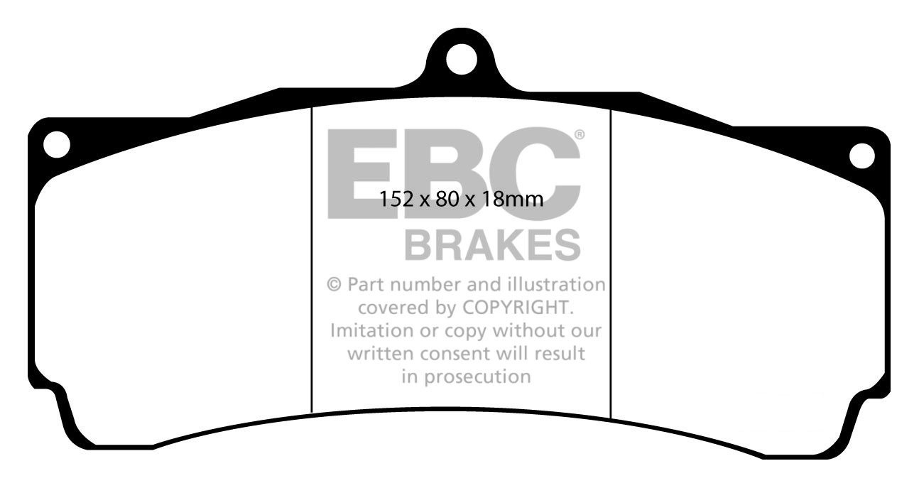 EBC Brakes BMW 330 3.0 TD (E91) 2010-.. Remblokken voorzijde yel