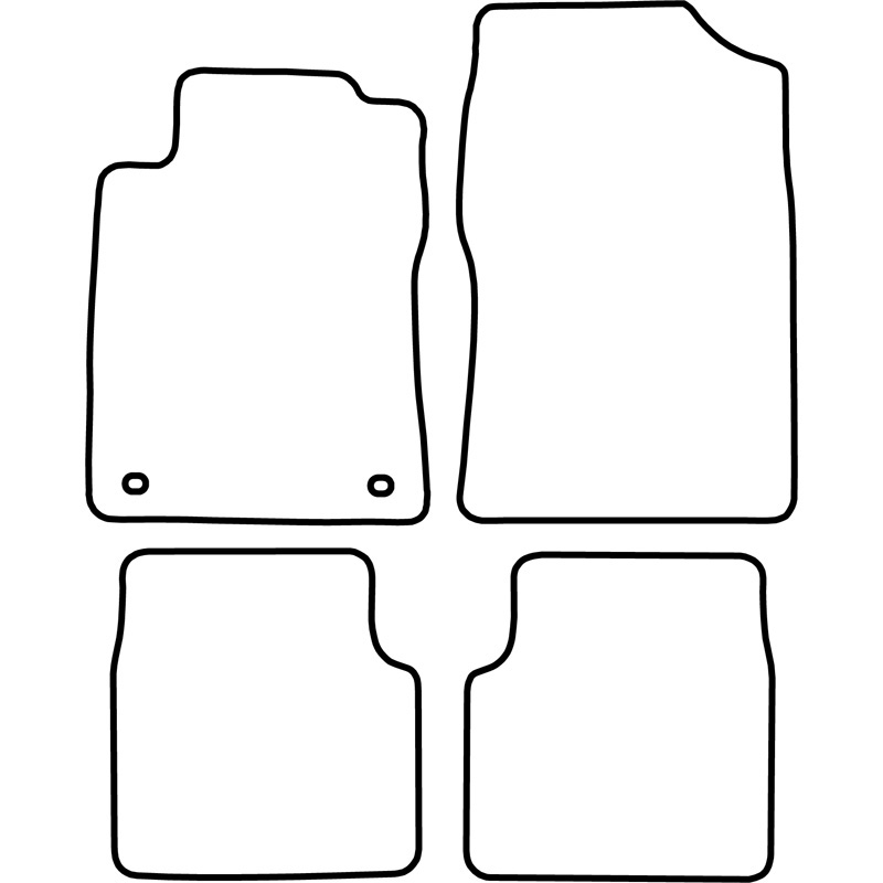 Set velour car mats  Citroen XM 1989-2000