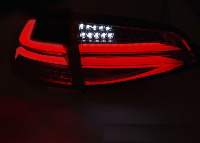 Tail Lights VW Golf VII Smoke LED Tube Set of LED Tail Lights