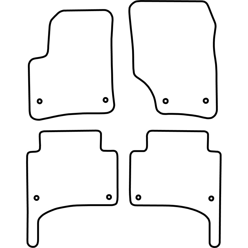 Set car mats  Volkswagen Touareg 2002-2009