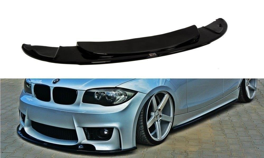 Voorspoiler passend voor BMW 1-Serie E87 2004-2008 M-Design Gloss Black