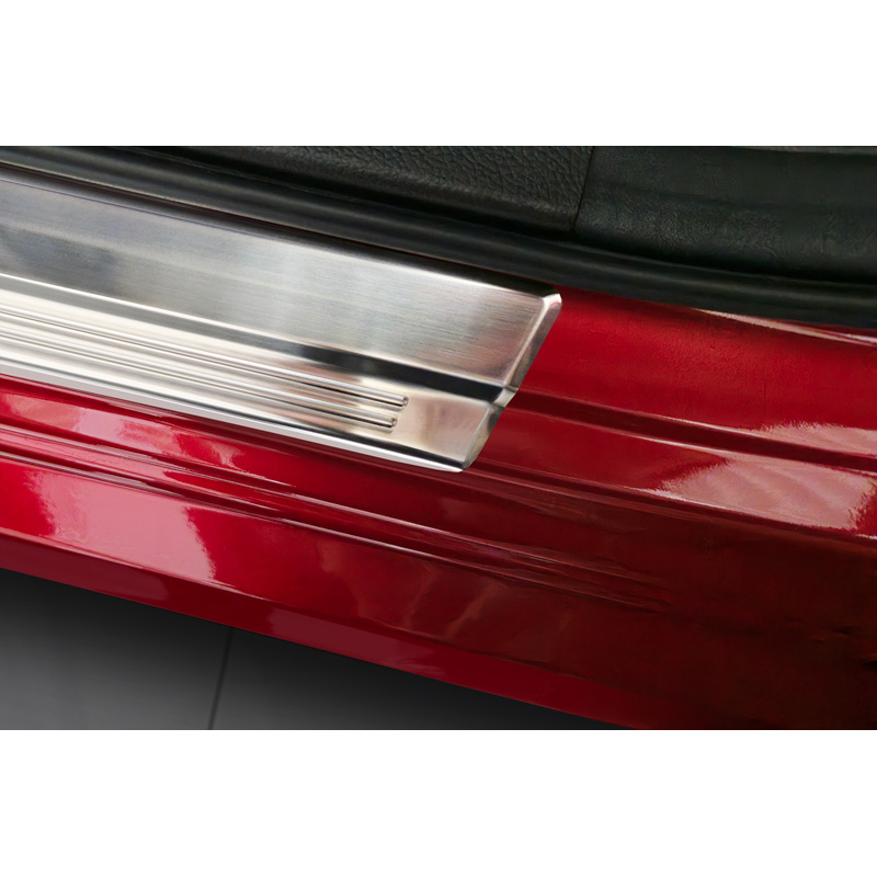 Avisa Inox door sill protectors  Suzuki Swift VI 2024- 'Lines' - 4-pieces