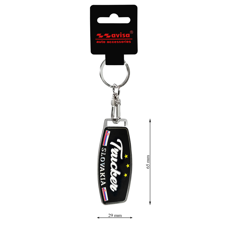 Stainless steel key chain - Trucker/Slovakia