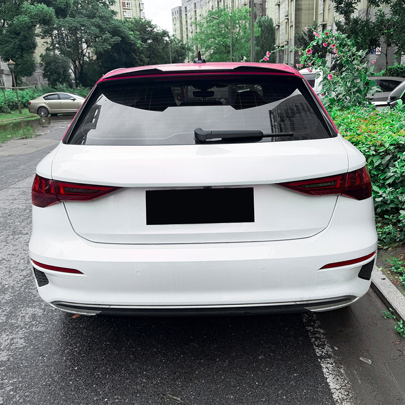 Roof spoiler (Spoiler Cap)  Audi A3 (8Y) Sportback 2020-2024 & FL 2025- (ABS Glossy Black)