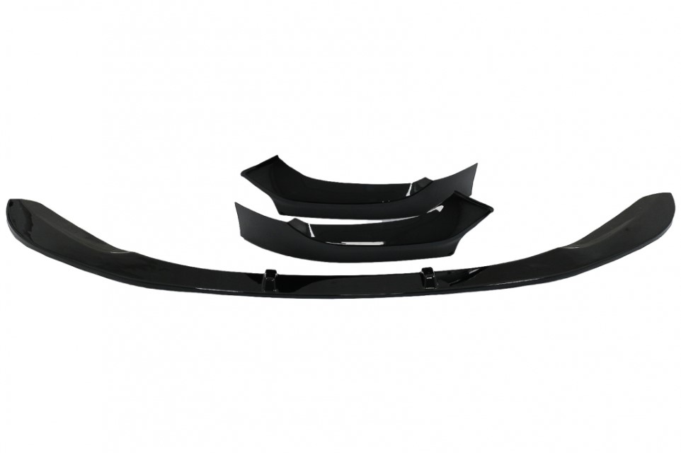 Voorspoiler passend voor BMW 1 Serie F20 / F21 11-15 M-Pakket Glans Zwart