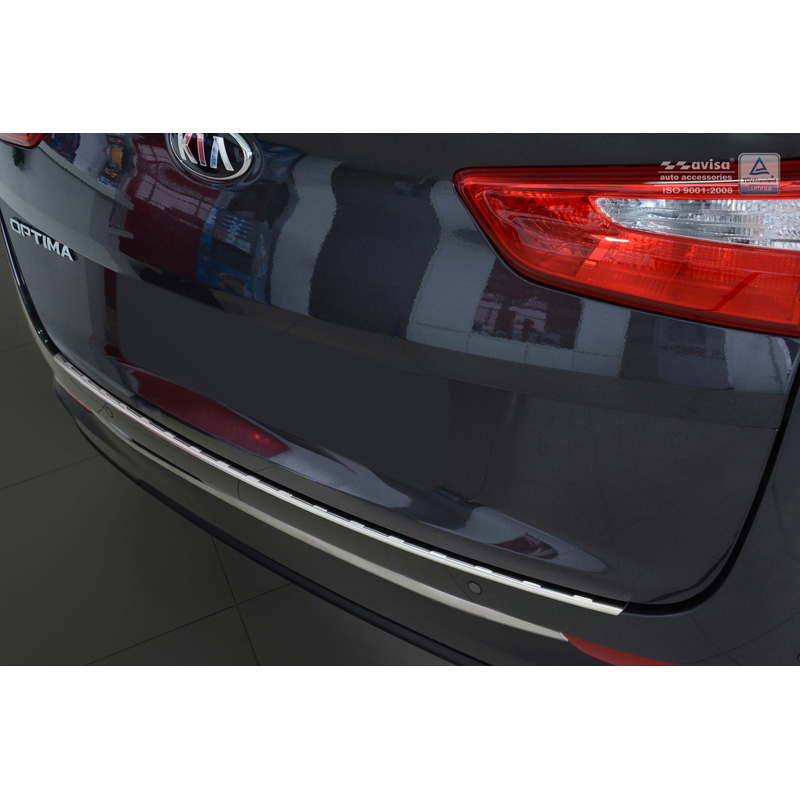 Stainless Steel Rear bumper protector  Kia Optima Combi 2016- 'Ribs'