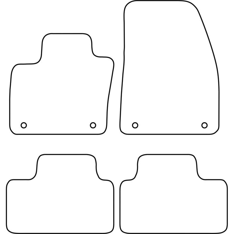Set velour car mats  Volvo XC40 2018- excl. Recharge