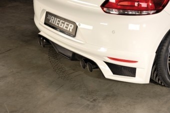 Rearbumperdiffusor VW Scirocco III Rieger Tuning Duplex