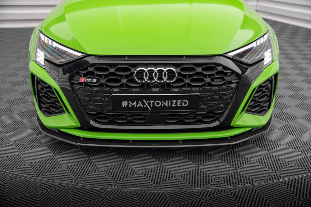 Voorspoiler passend voor Audi RS3 8Y Maxton Carbon