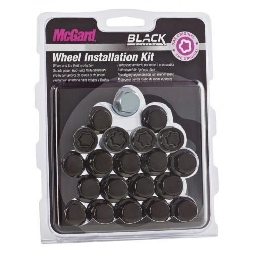 McGard Wielbout set M14x1.5 Kegel 60° 39,0mm Black
