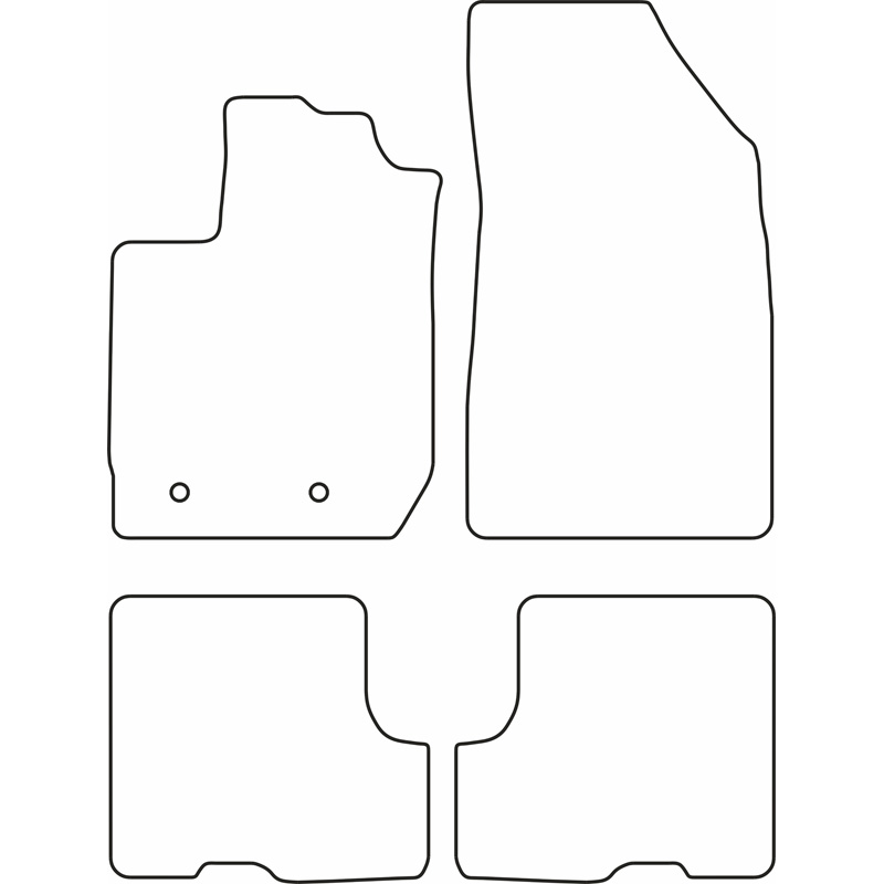 Set velour car mats  Dacia Duster II 2018-