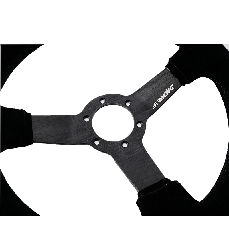 Simoni Racing Universal Steering Wheel Carrera - Black Suede - Diameter 320mm
