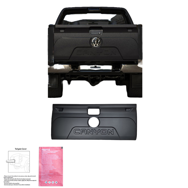 Tailgate Cover  Volkswagen Amarok MK1 2010-2022 - Version 2 - Matt black